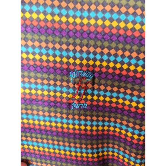 Slazenger Mens Fairway Farm Polo Shirt Multicolor Diamond Short Sleeve XL - Picture 7 of 8